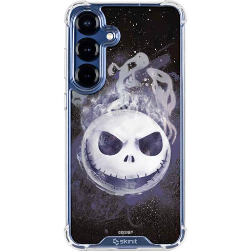 Disney The Nightmare Before Christmas Jack Skellington Face Art Galaxy S25 Clear Case